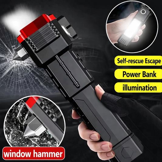 8 in 1 Portable Rechargeable Torch LED Flashlight