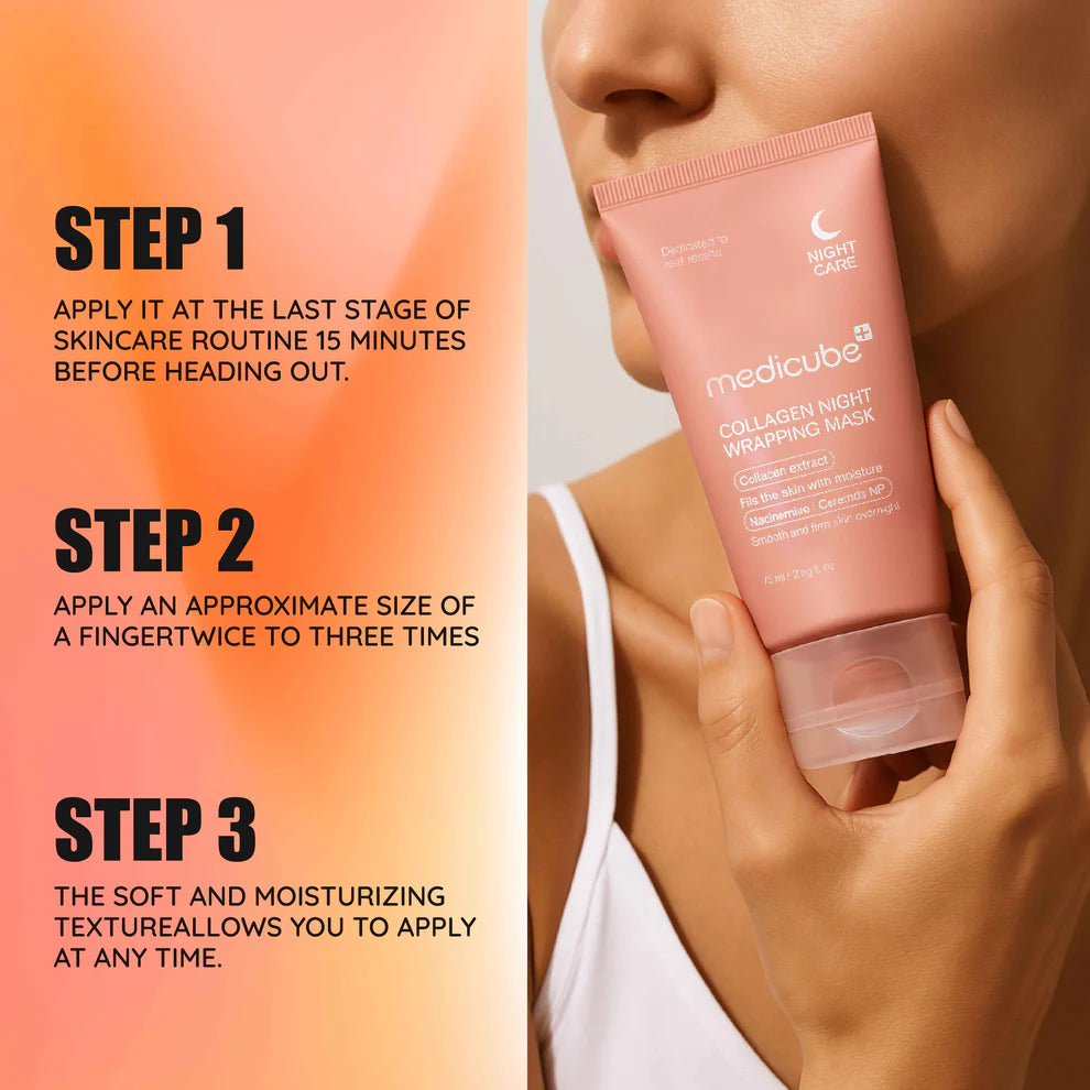 Herbal Overnight Wrapping Collagen Mask – Firm, Hydrate & Brighten Your Skin